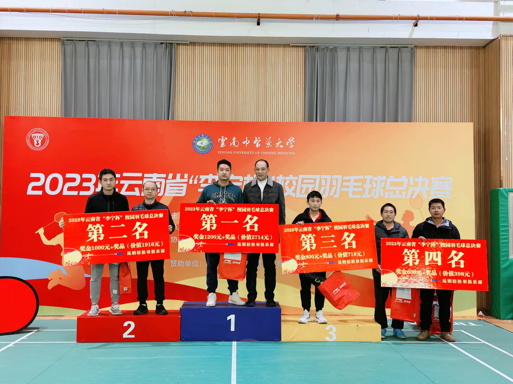 喜报！我院在2023年云南省“李宁杯” 校园羽毛球比赛中荣获第二名！